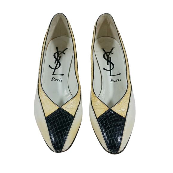 Yves Saint Laurent Shoes - S2580 Vintage YSL Pumps size 7M